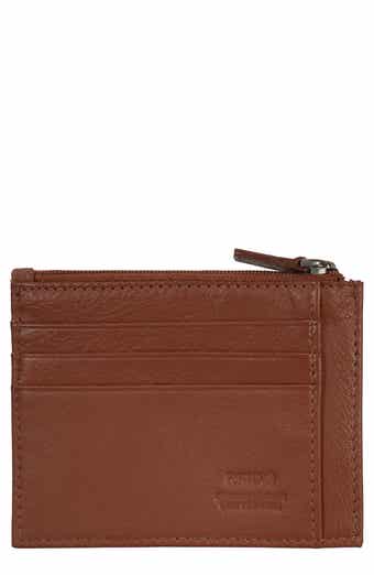 CHAMPS Zip Leather Card Case