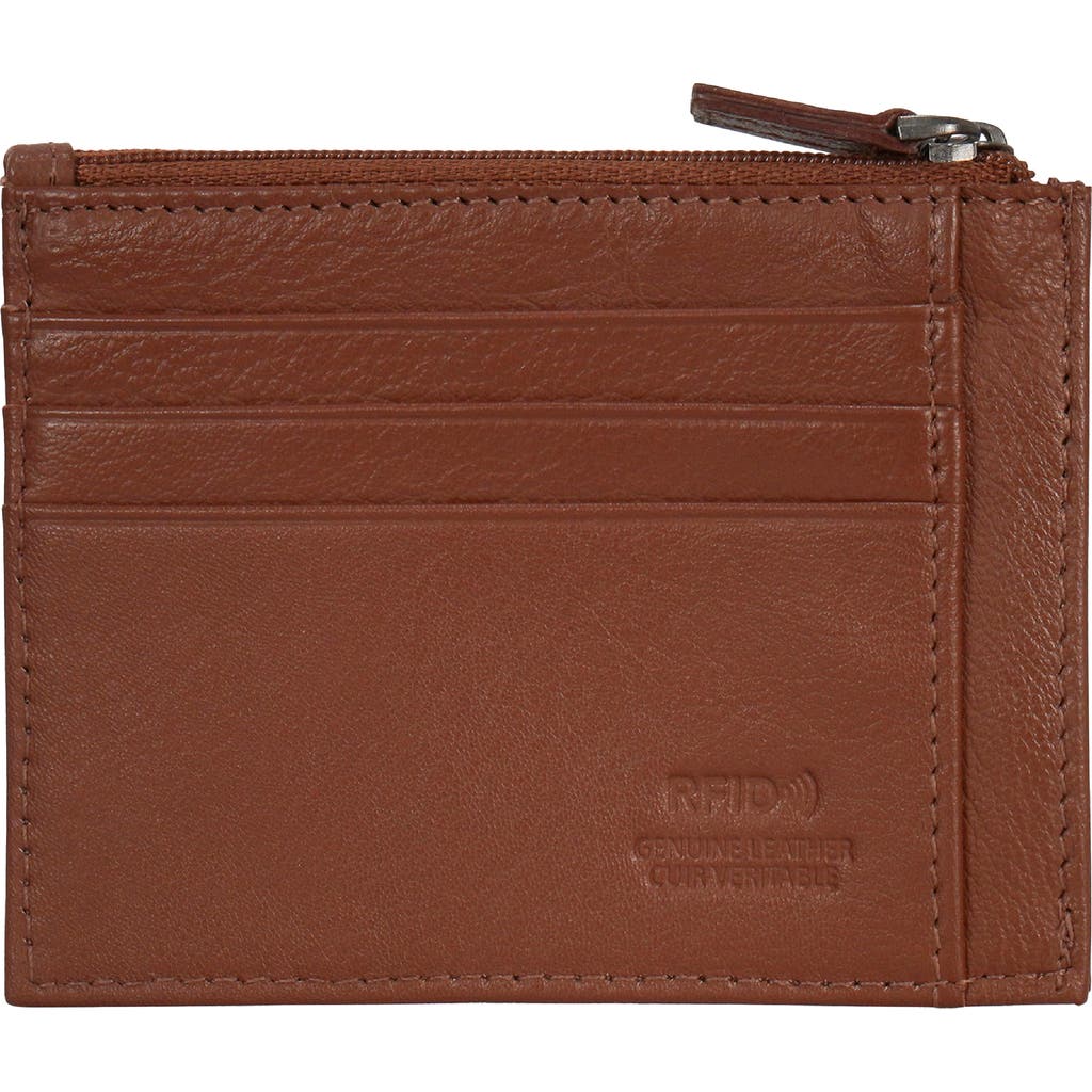 CHAMPS CHAMPS ZIP LEATHER CARD CASE