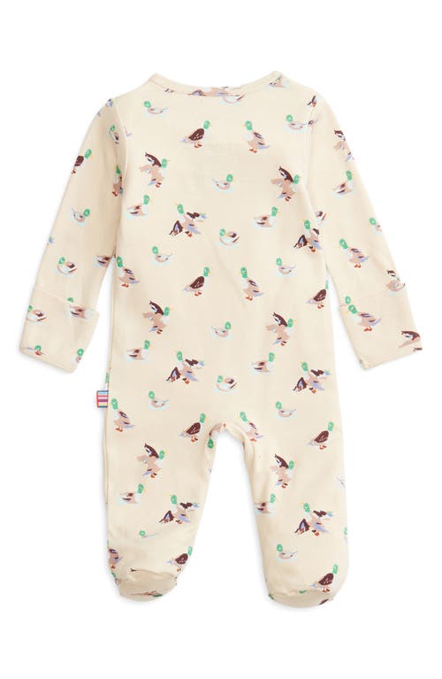 Magnetic Me Quack Me Up Organic Cotton Magnetic Footie In Neutral