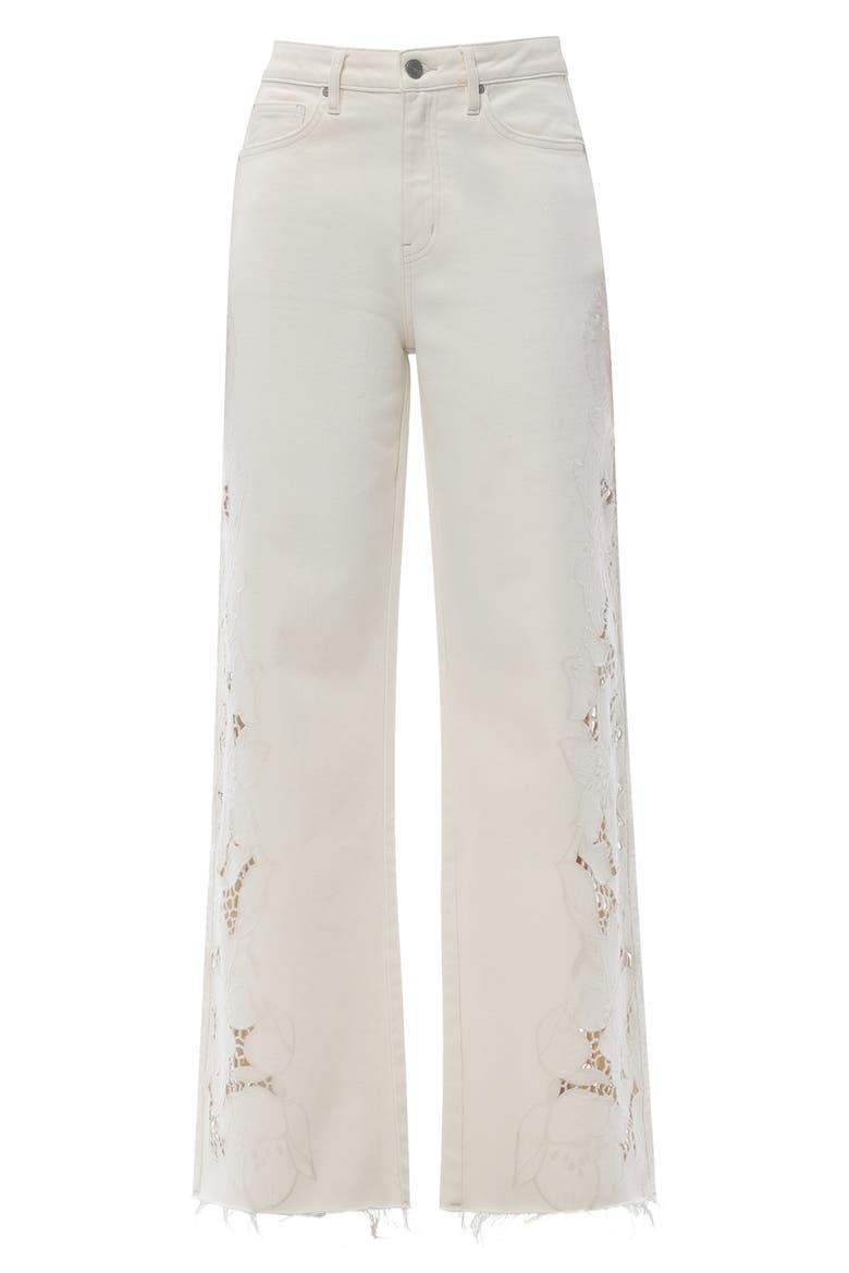 High Waist Wide Leg jeans, Alternate, color, OFF-WHITE
