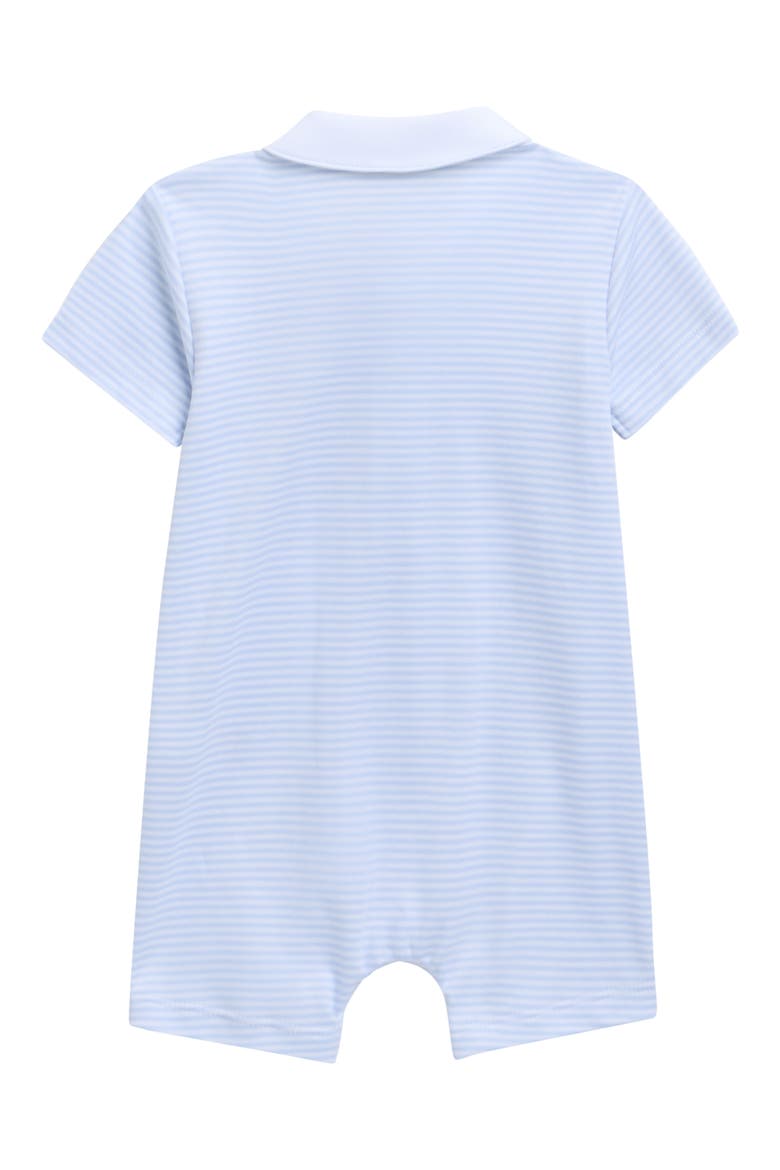 Embroidered Pima Cotton Romper, Alternate, color, LIGHT BLUE