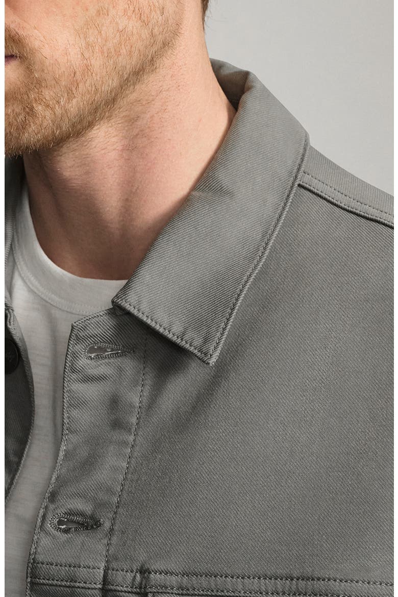 Bologna CoolMax® Twill Trucker Jacket, Alternate, color, STEEL COOLMAX