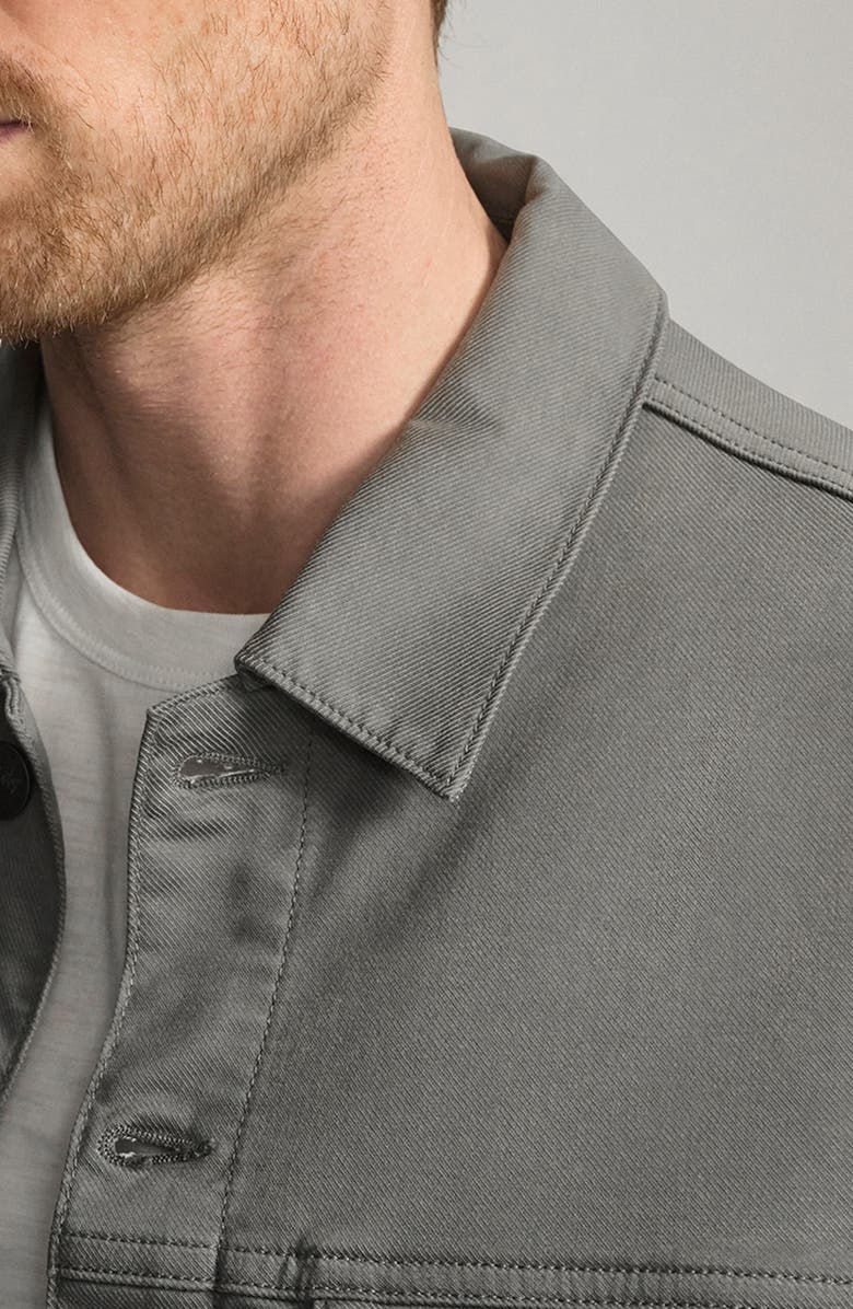 34 Heritage Bologna CoolMax<sup>®</sup> Twill Trucker Jacket, Alternate, color, Steel Coolmax