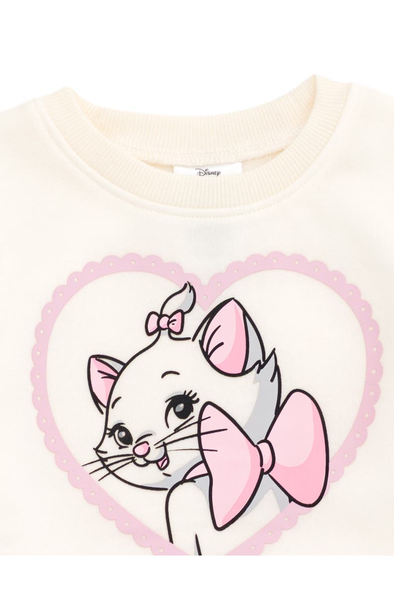 Disney Faux Fur Pullover Sweatshirt, Alternate, color, Marie White White