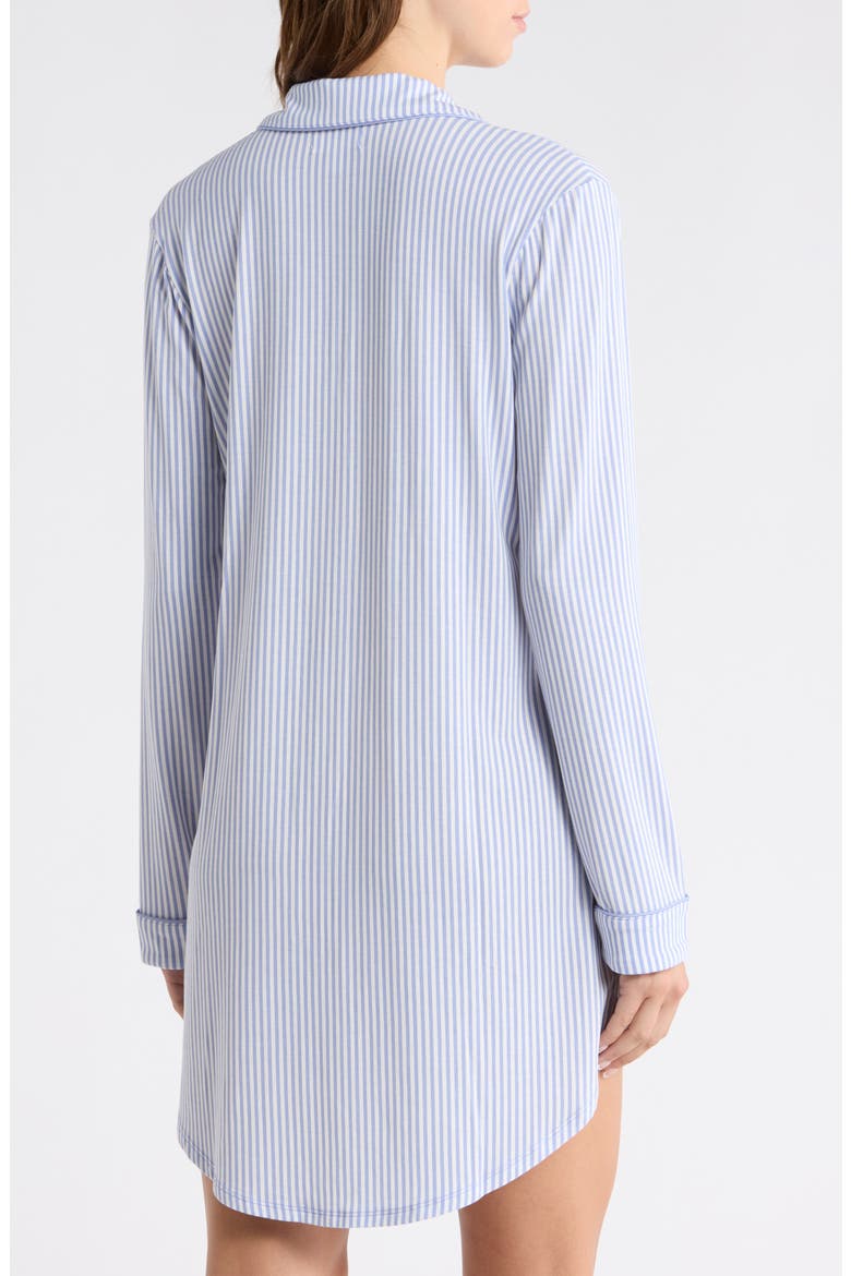 Moonlight Eco Nightshirt, Alternate, color, BLUE E- IVORY SKINNY STRIPE