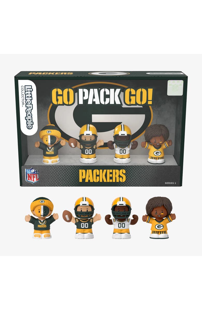 Mattel Green Bay Packers NFL Little People Collector Figure Set, Main, color, Multi-Color
