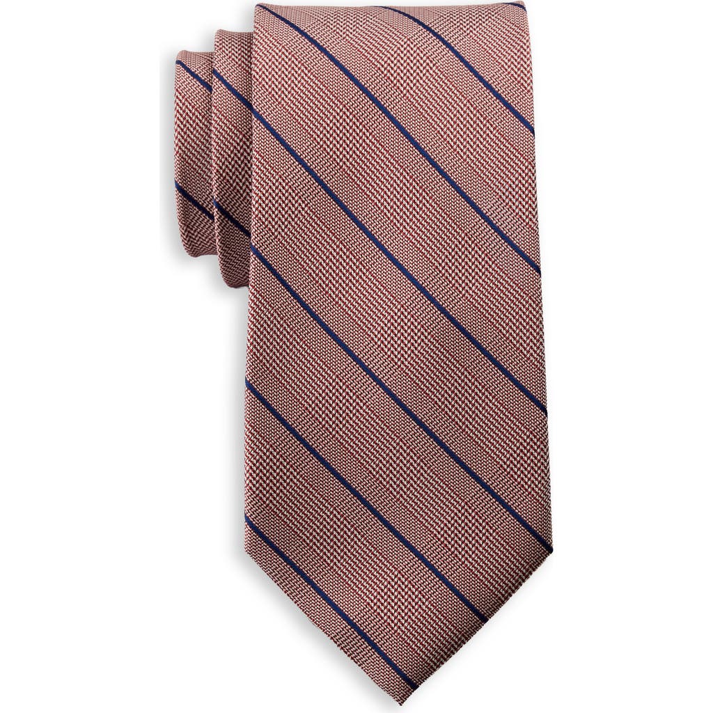 Synrgy By Dxl Big & Tall Dusty Glen Plaid Tie In Rust