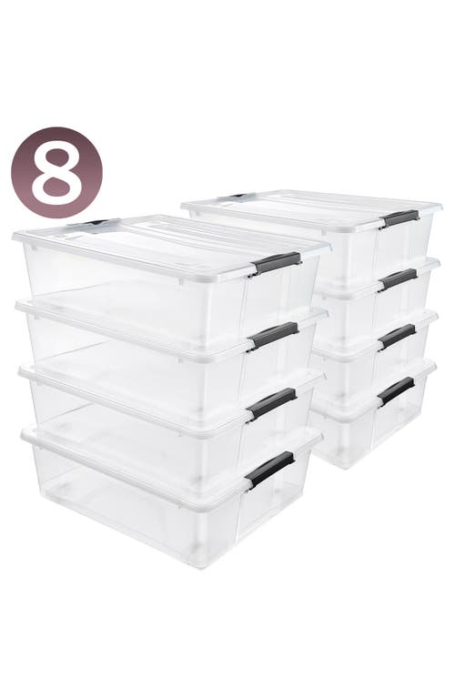 Sorbus 8-pack 40-quart Underbed Storage Bins In White