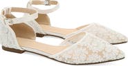Kailee P Twila Crochet Lace Pointed Toe Flats