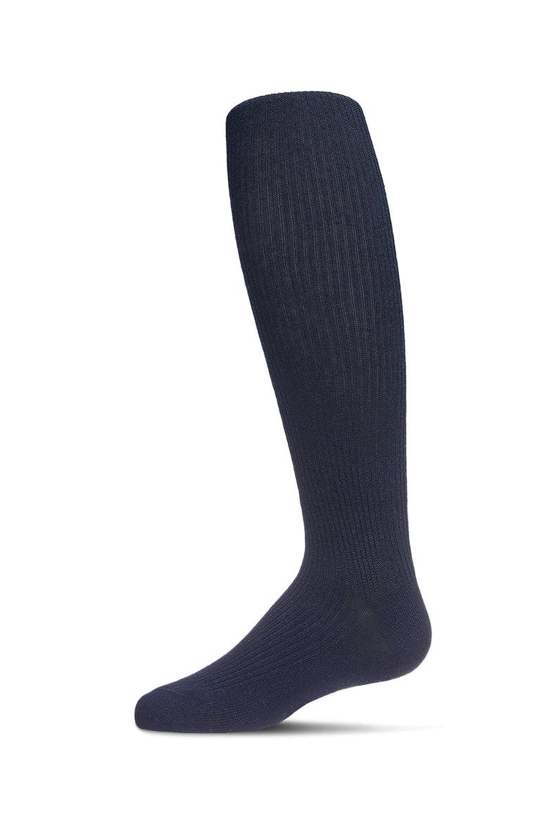 Ribbed Basic Tights, Main, color, Navy