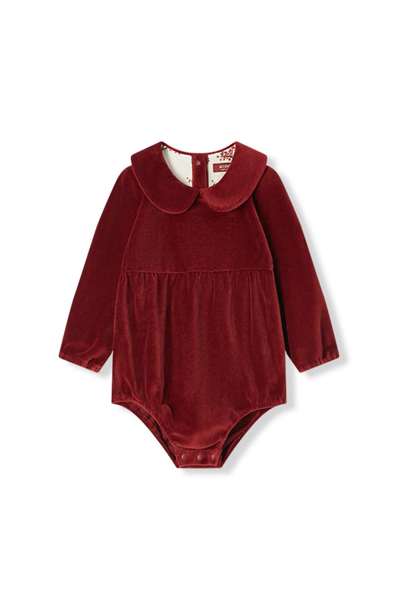 Milkbarn Occasion Long Sleeve One Piece, Main, color, Merlot