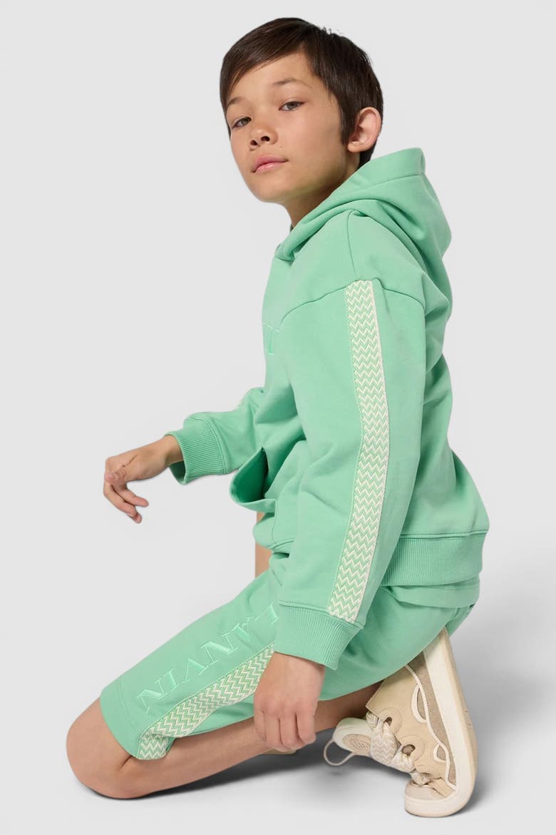 Kids Curb Cotton Bermuda Shorts, Alternate, color, Jade
