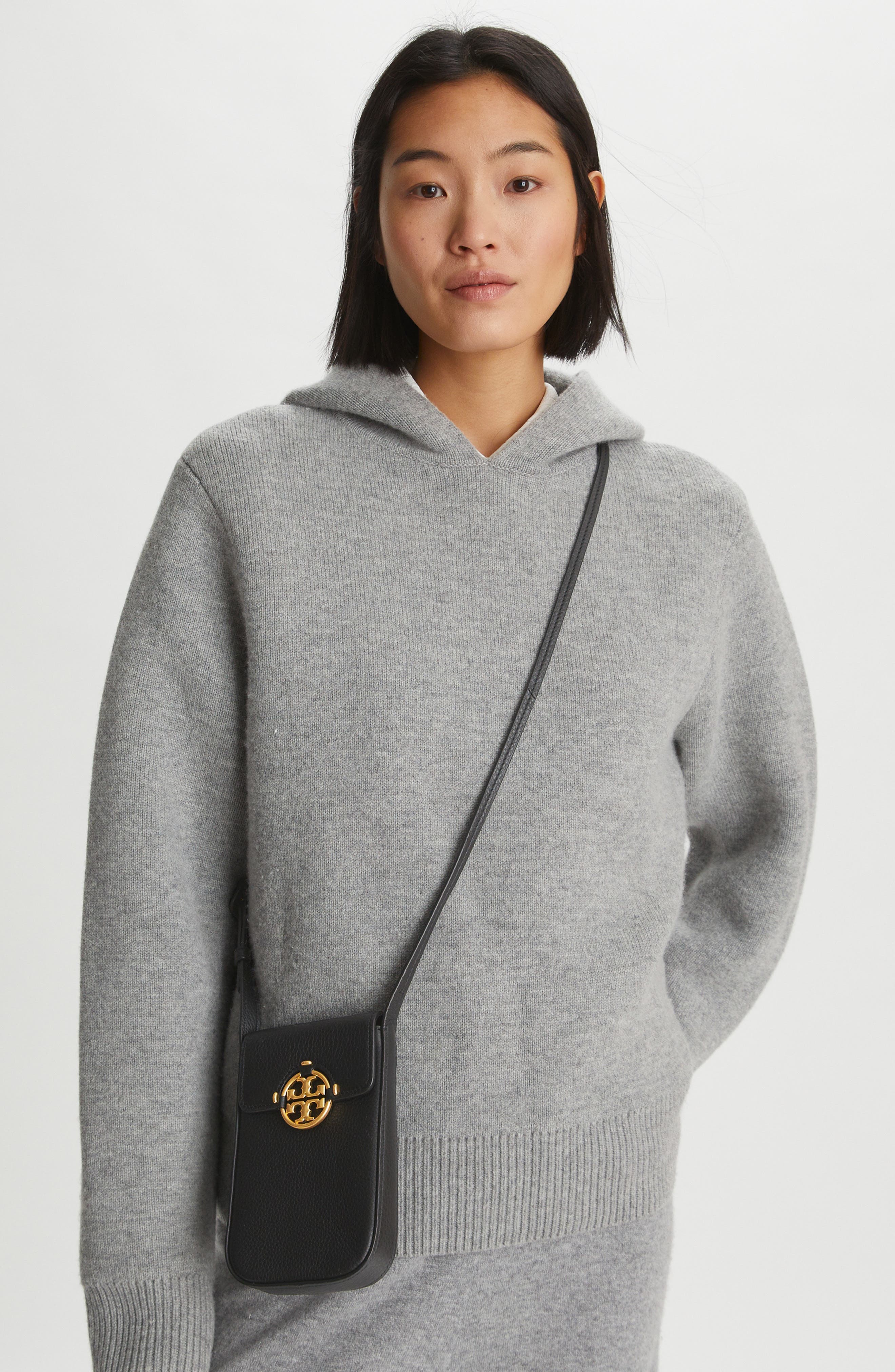Tory Burch Miller Leather Phone Crossbody Bag, Alternate, color, 