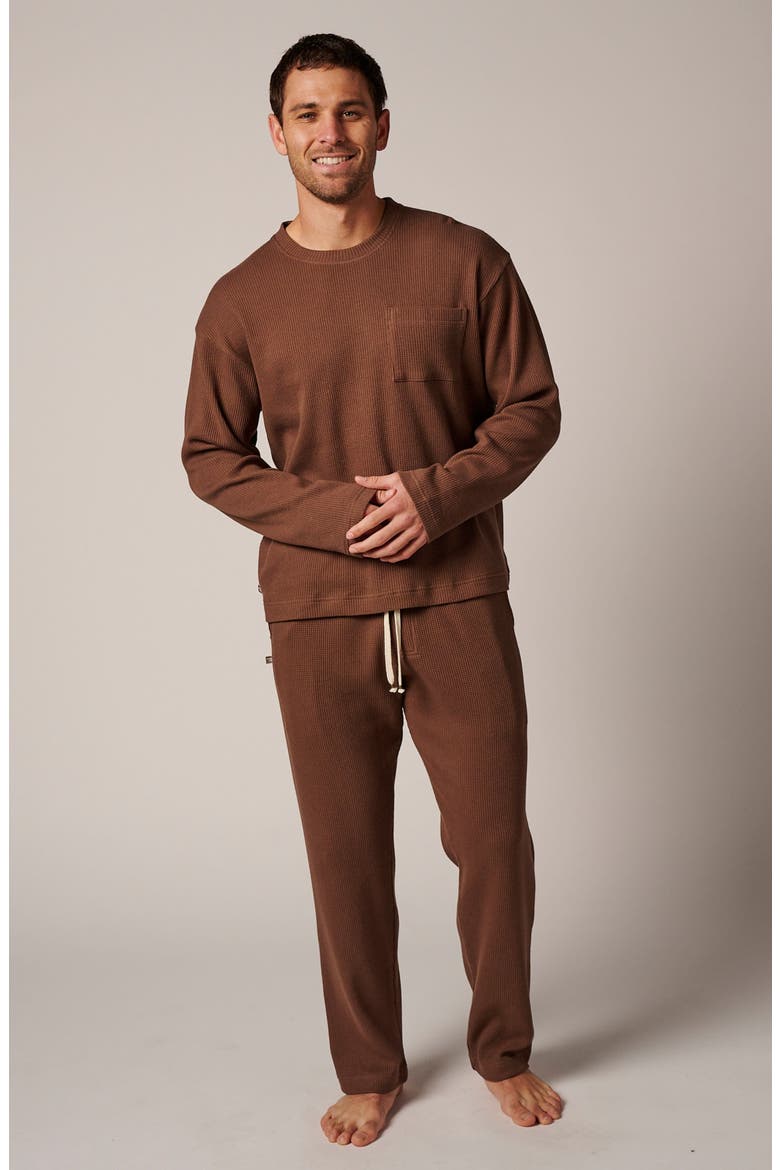 Cozy Cotton Sweatpants, Alternate, color, Hazelnut
