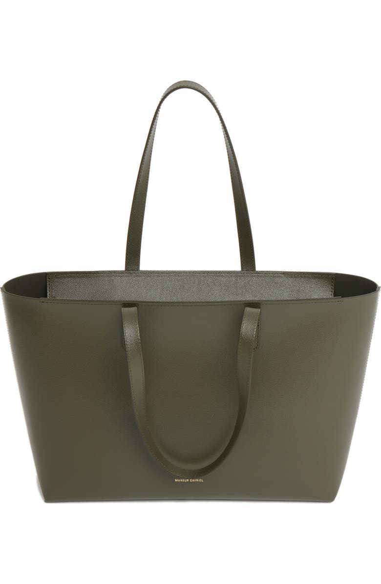 Mansur Gavriel Small Leather Zip Tote, Alternate, color,