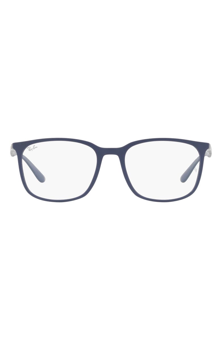 Ray-Ban 54mm Square Optical Glasses, Main, color, Blue