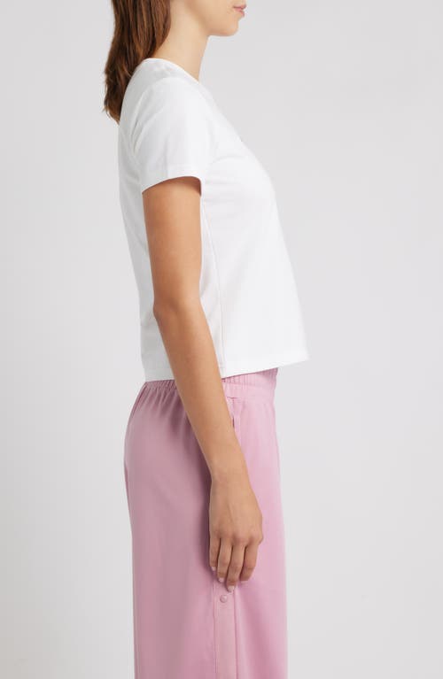 Puma Street Metallic Graphic Extra Slim Baby Tee In White