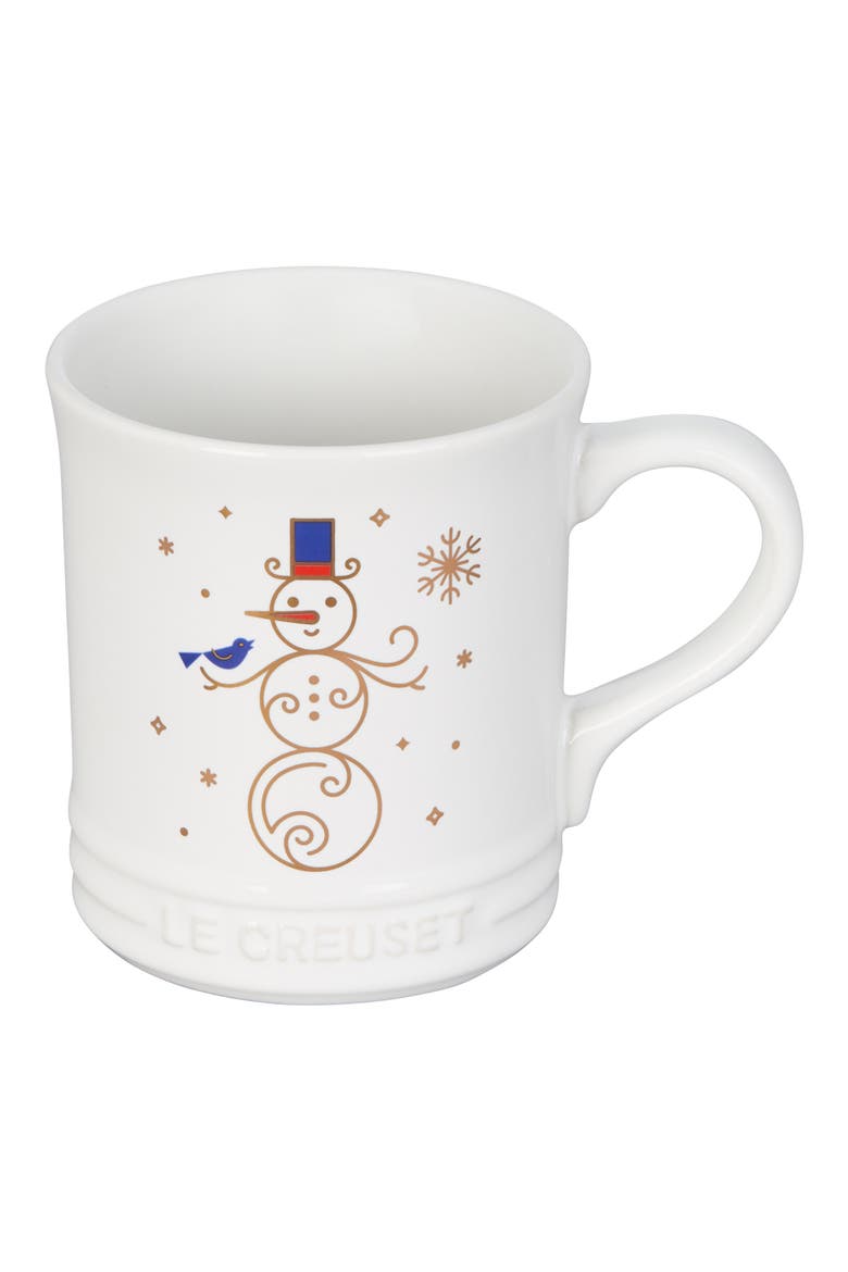 14-Ounce Snowman Stoneware Mug, Main, color, SNOWMAN