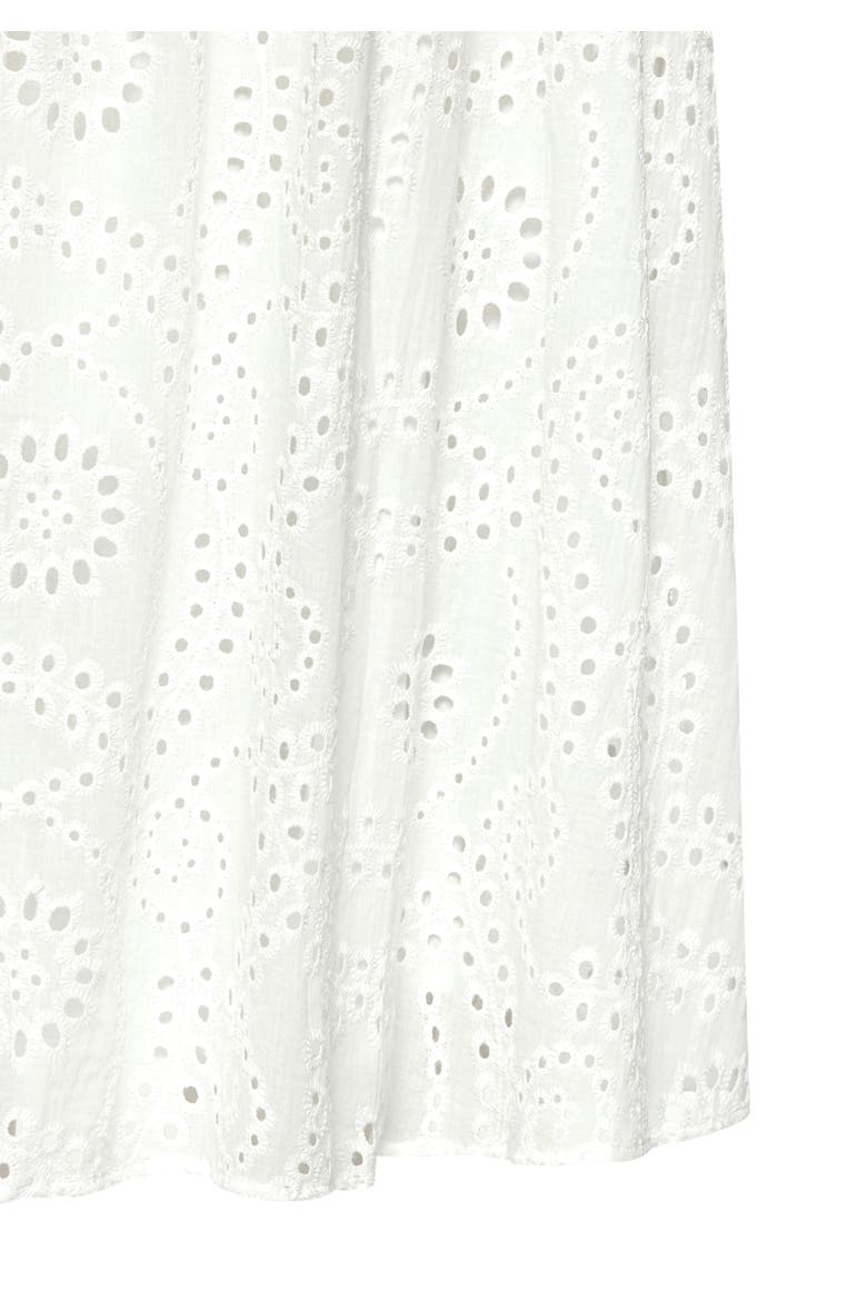 Eyelet Maxi Skirt, Alternate, color, White