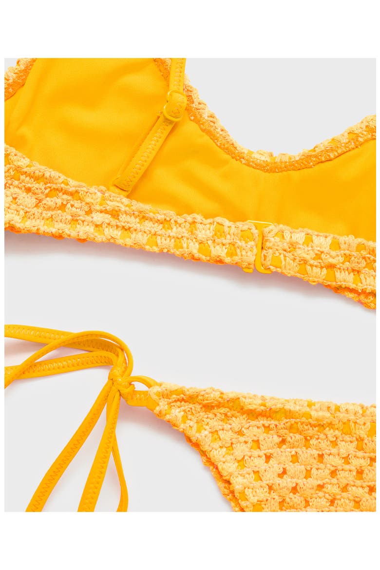 Crochet Bikini Top, Alternate, color, PASTEL YELLOW