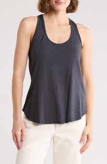 GO COUTURE Rounded Racerback Tank