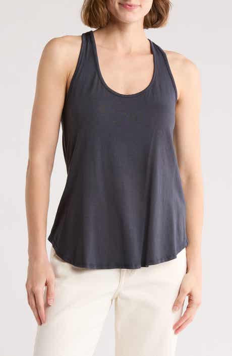 GO COUTURE Rounded Racerback Tank