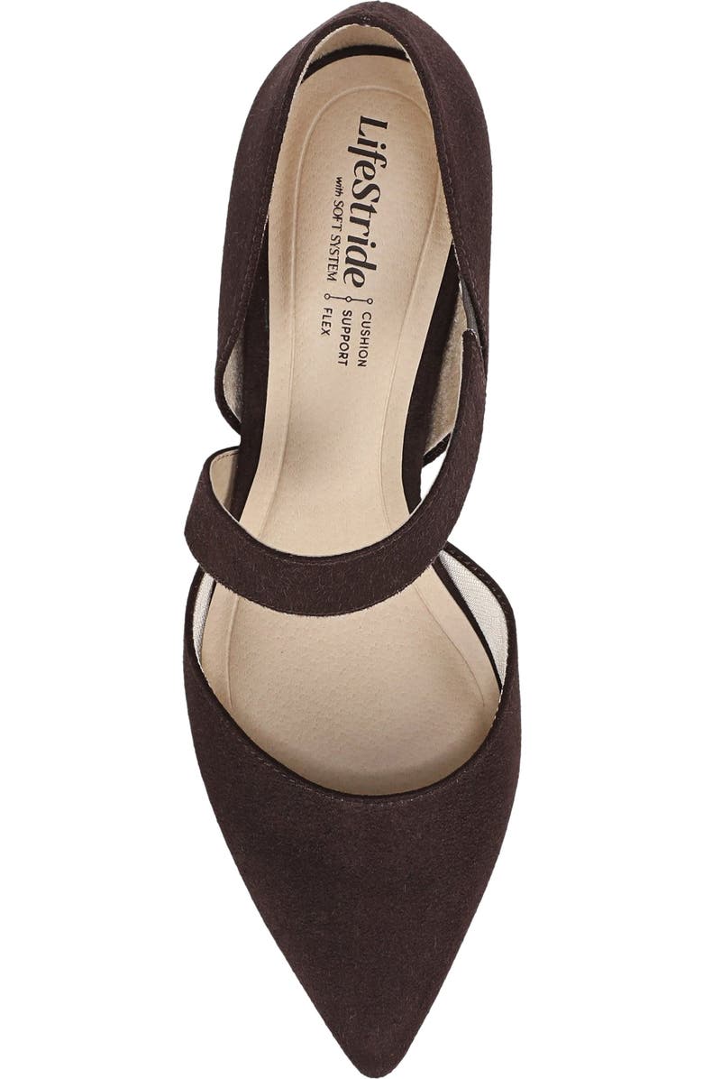 LifeStride Suki Pointed Toe Pump, Alternate, color, Dark Chocolate Dm