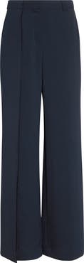 Jason Wu Collection Pintuck Straight Leg Cady Trousers
