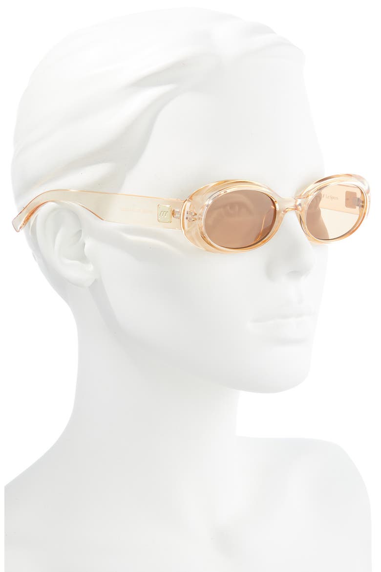 Work It 53mm Oval Sunglasses, Alternate, color, NOUGAT / TAN TINT