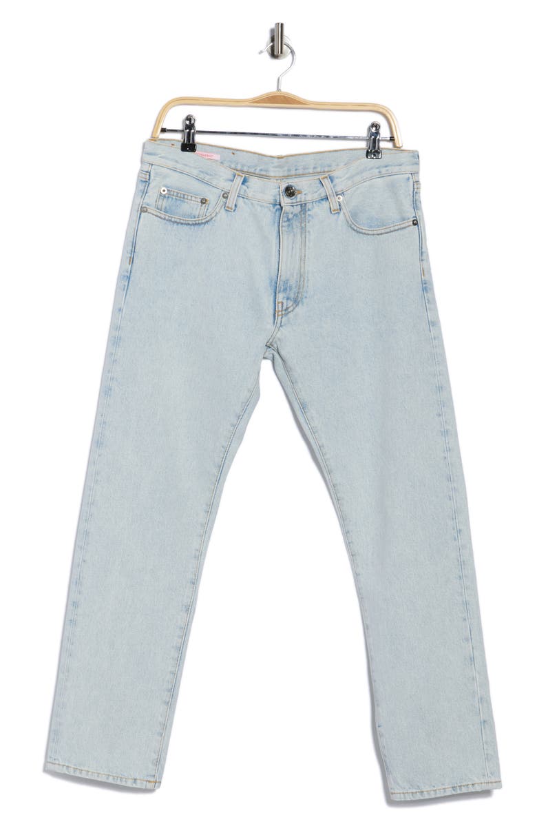 Off-White Diagonal Tab Arrow Slim Fit Jeans, Alternate, color, Denim Blue And White