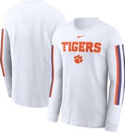 Nike Men's Nike White Clemson Tigers Local Spirit Slogan Long Sleeve T-Shirt