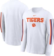 Nike Men's Nike White Clemson Tigers Local Spirit Slogan Long Sleeve T-Shirt