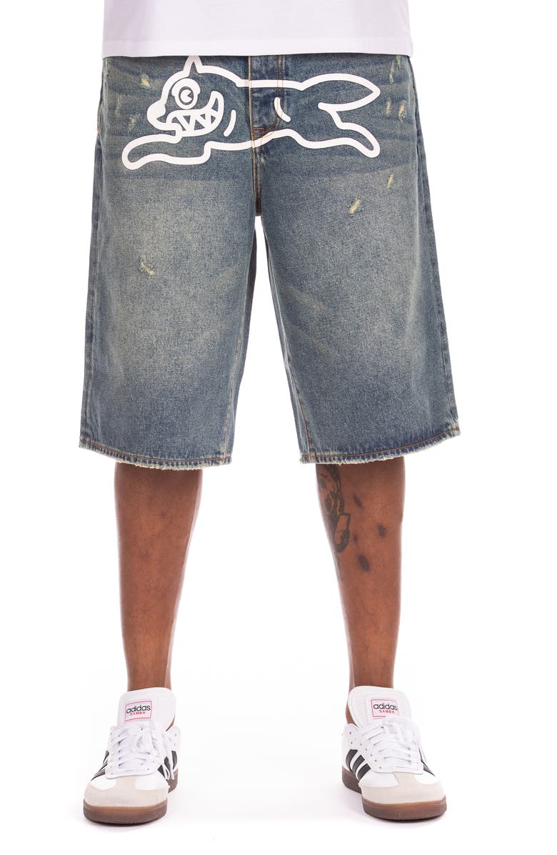ICECREAM Baskin Denim Short, Main, color, Blue Fudge
