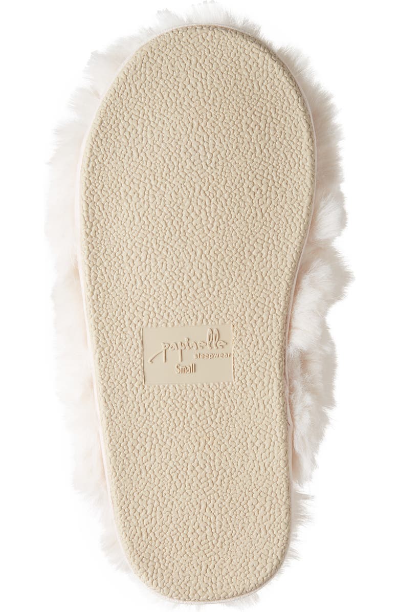 Papinelle Sheepy Crossover Faux Fur Slide Slipper, Alternate, color,