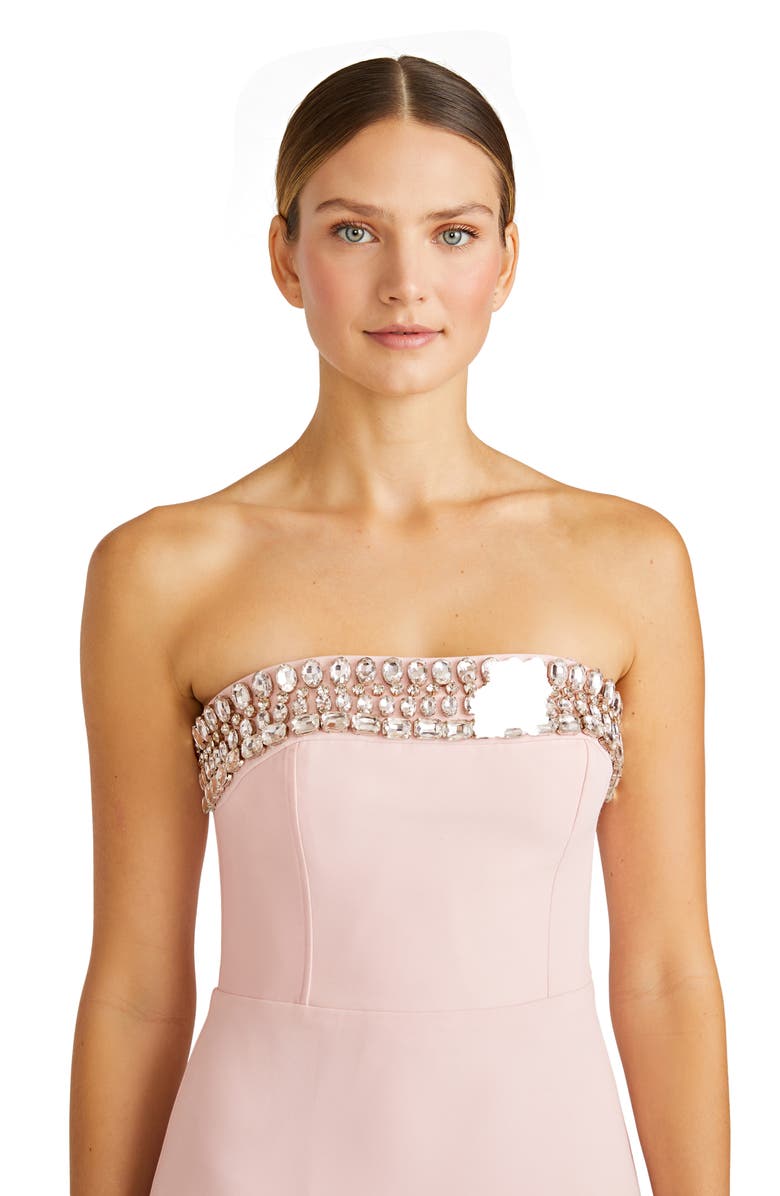 ML Monique Lhuillier Milana Strapless Midi Cocktail Dress, Alternate, color,
