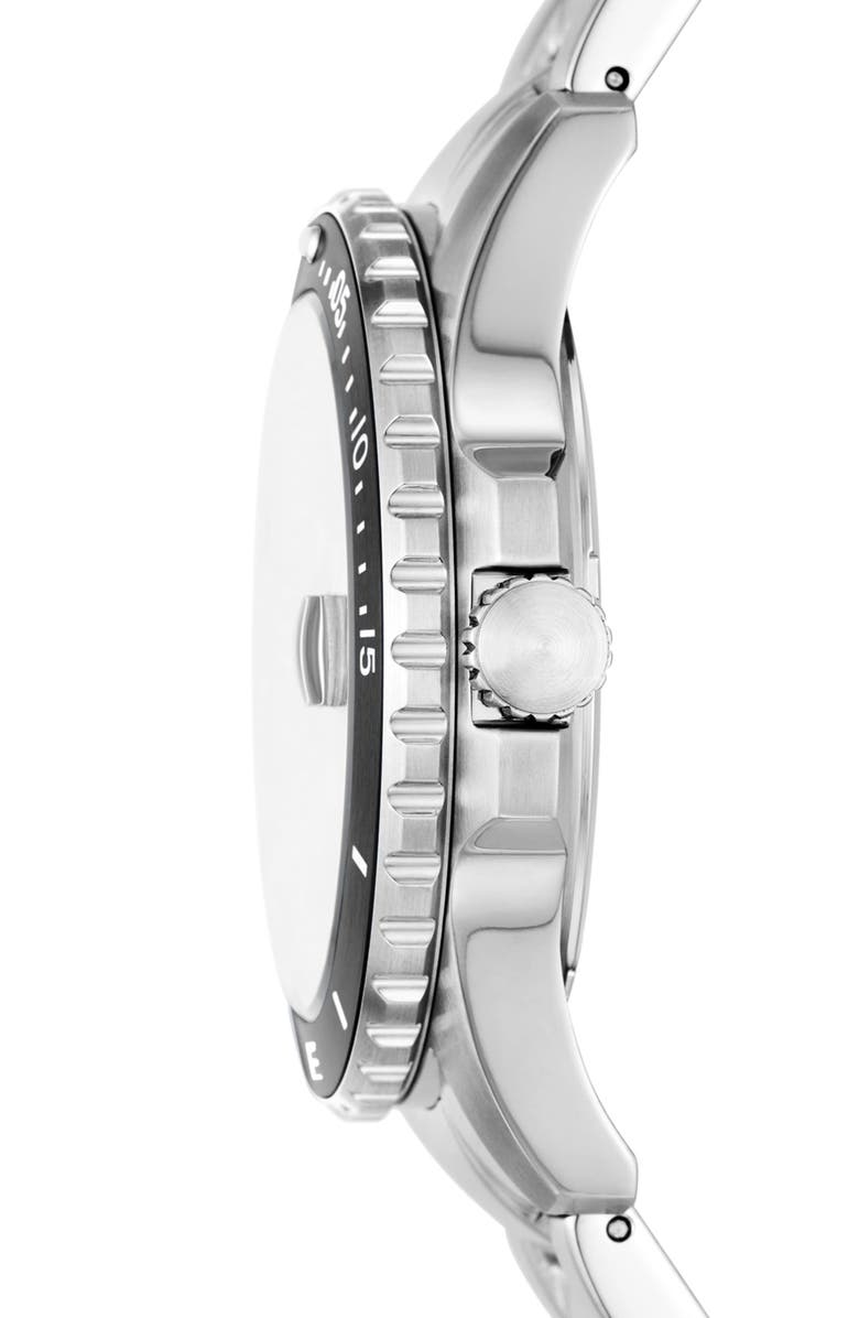 Fossil Blue Dive Bracelet Watch, 42mm, Alternate, color, Silver