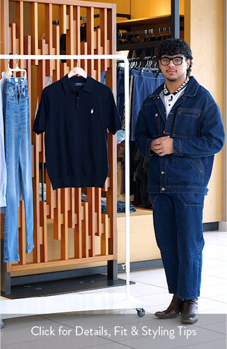 Short Sleeve Cotton Polo Sweater, sales video thumbnail