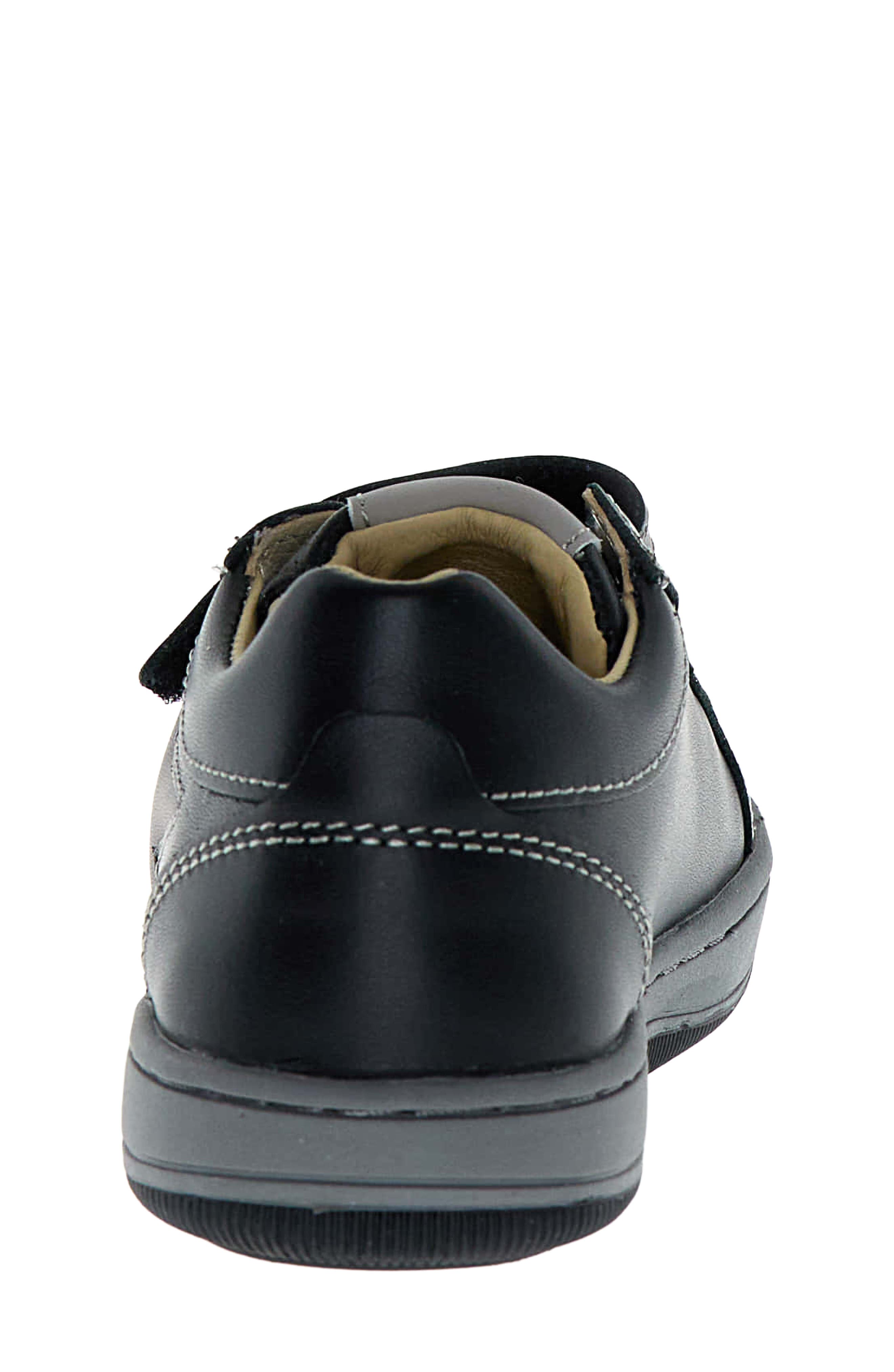 Kids' Minds Leather Sneaker, Alternate, color, BLACK