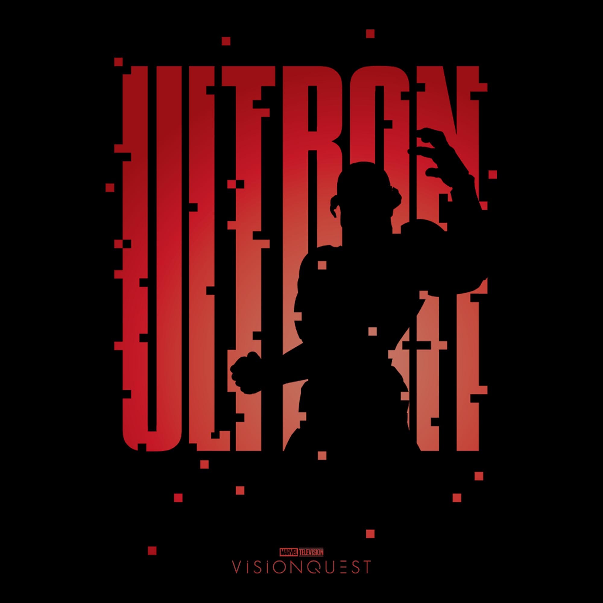 VisionQuest Junior's Ultron Silhouette Short Sleeve T-shirt (Women ...