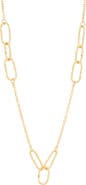 Frankie & Zoe Paper Clip Station Chain Necklace