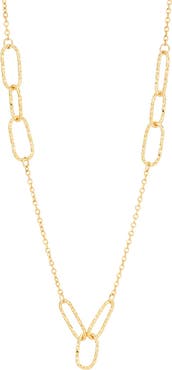 Frankie & Zoe Paper Clip Station Chain Necklace