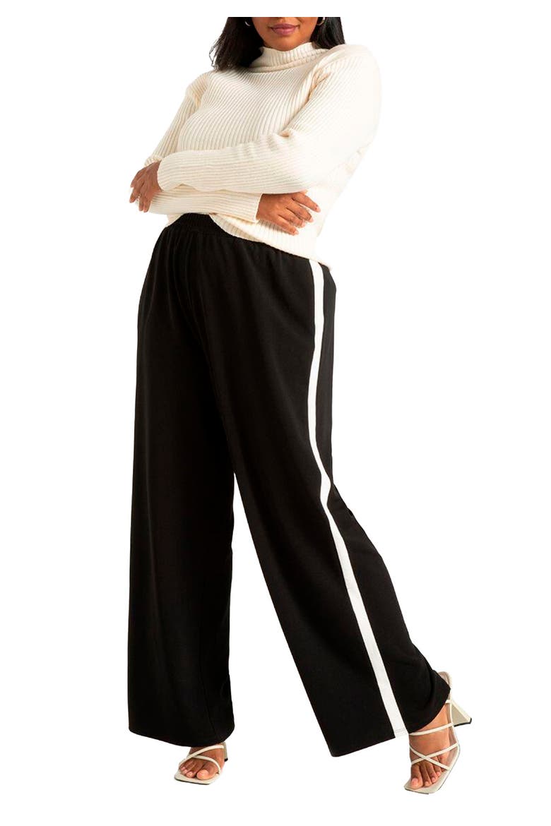 Track Pant With Side Stripe, Alternate, color, BLACK