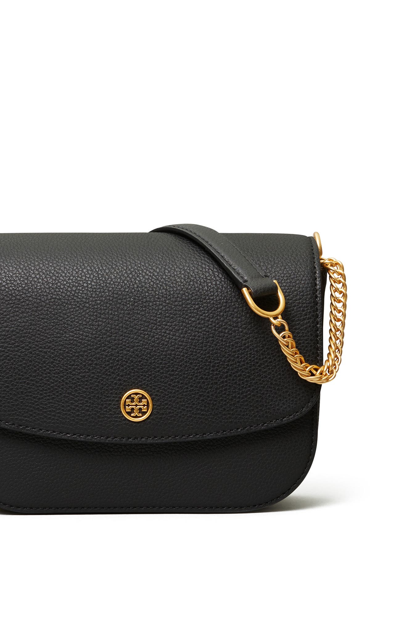 Tory Burch Robinson Pebble Leather Shoulder Bag, Alternate, color, 