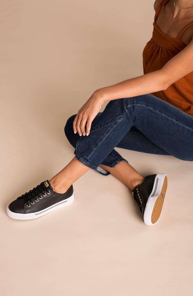 Keds<sup>®</sup> Crew Kick Alto Leather Sneaker, Alternate, color,