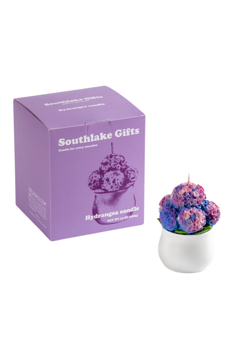 Southlake gifts Hydrangea Flower Candle, Alternate, color, Violet