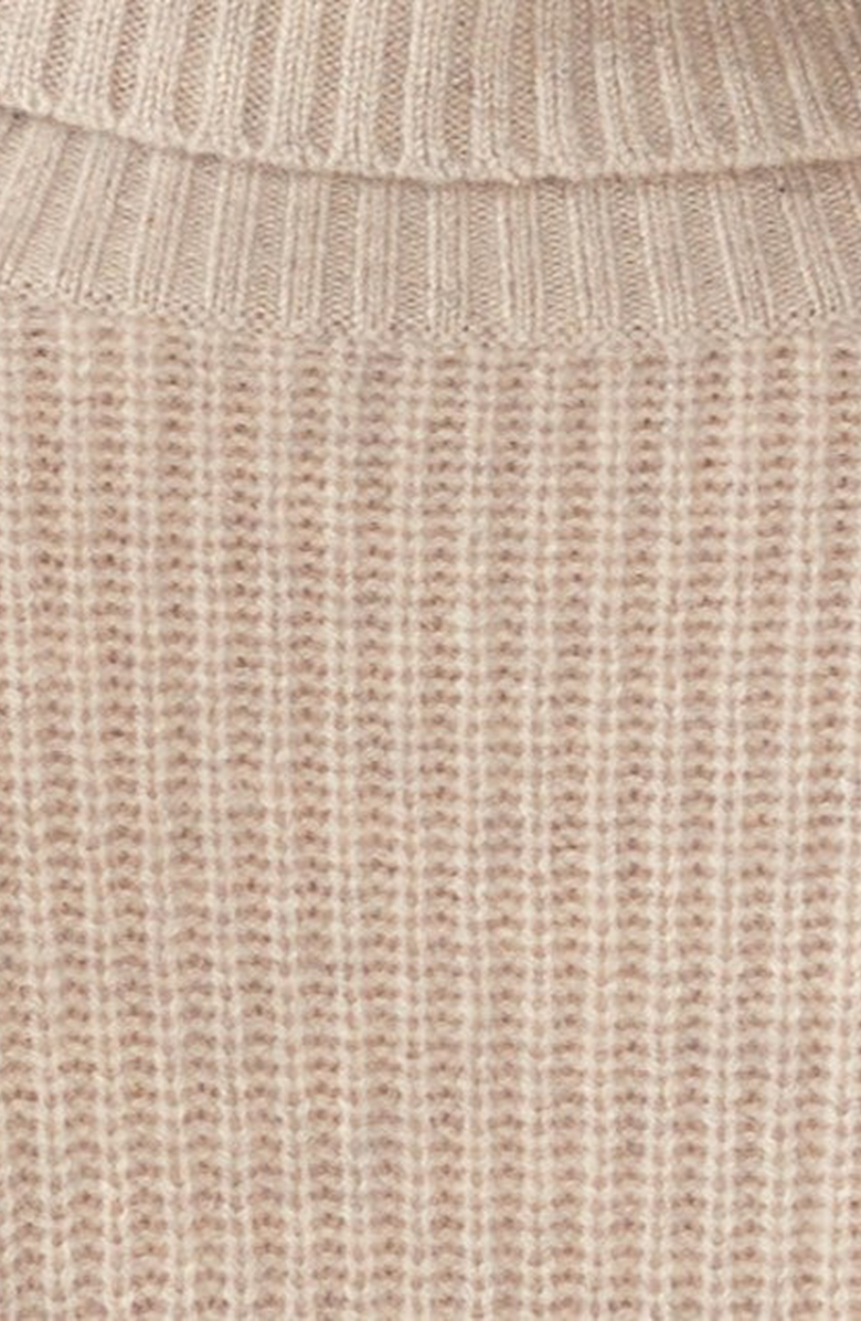 Italic Ellie Chunky Cashmere Turtleneck Sweater, Alternate, color, Pebble Grey