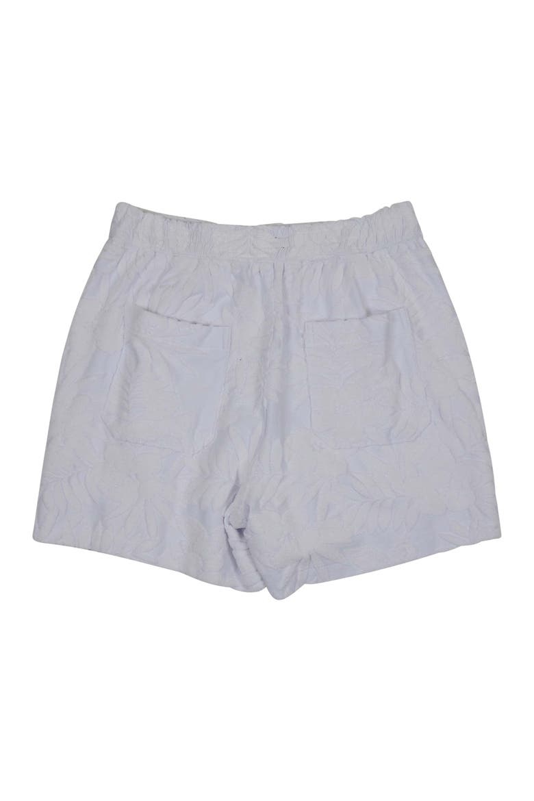 Womens Drawstring Terry Toweling Short, Alternate, color, WHITE