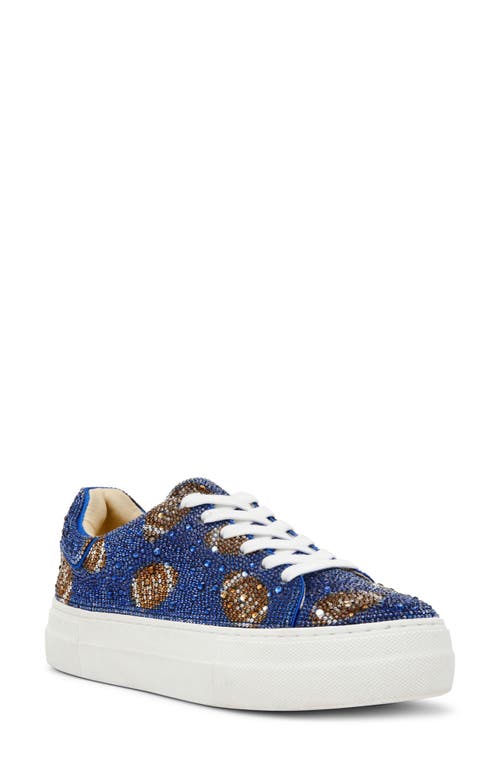 Betsey Johnson Sidny Crystal Pavé Platform Sneaker