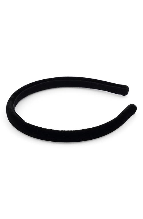 Alexandre De Paris Velvet Headband In Black