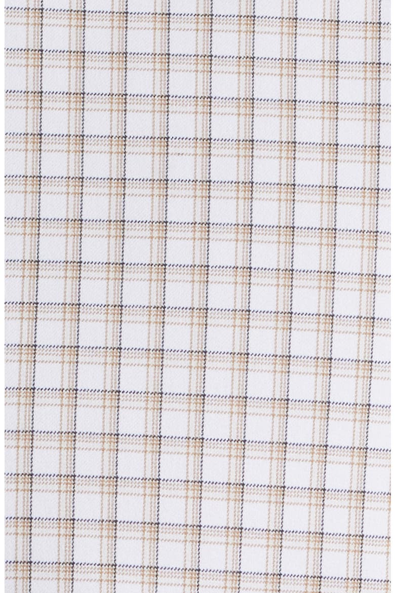 Hank Slim Fit Shadow Check Stretch Dress Shirt, Alternate, color, MEDIUM BEIGE